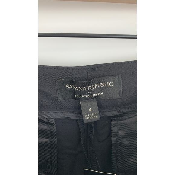 Banana Republic Sculpted Straight Pant Trouser Womens Size 4 Black New - Picture 7 of 9